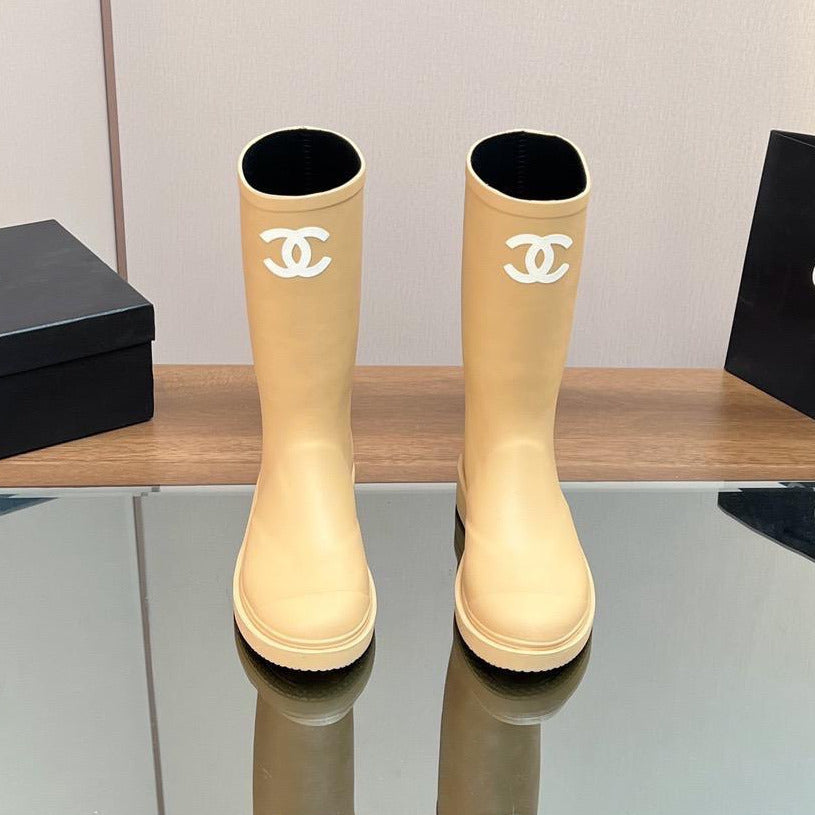 Viral Rubber Boots Yellow